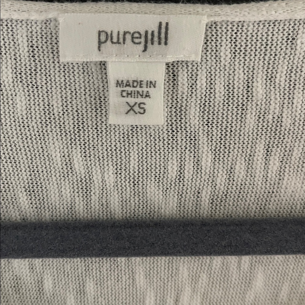 Pure Jill Linen Blend White Oversized Lightweight Summer SweaterTop XS - Picture 2 of 6